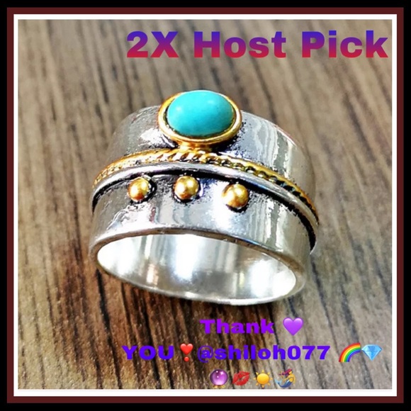 Jewelry - HANDMADE 925 SILVER TURQUOISE RING SIZE 7